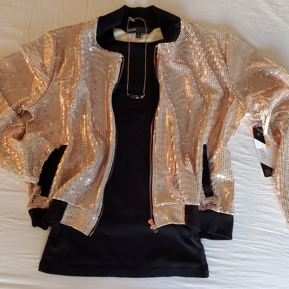 Lularoe "Stevie" bomber jacket SZ Medium